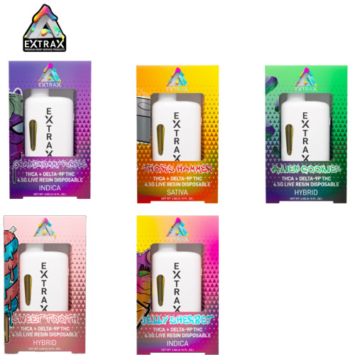 EXTRAX ADIOS BLEND DELTA-9 THC-P + THC-A LIVE RESIN DISPOSABLE VAPE 4.5GM/6CT/PK